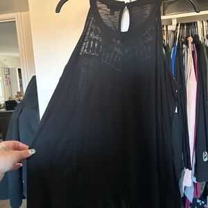 Torrid Black Crochet Sleeveless Top